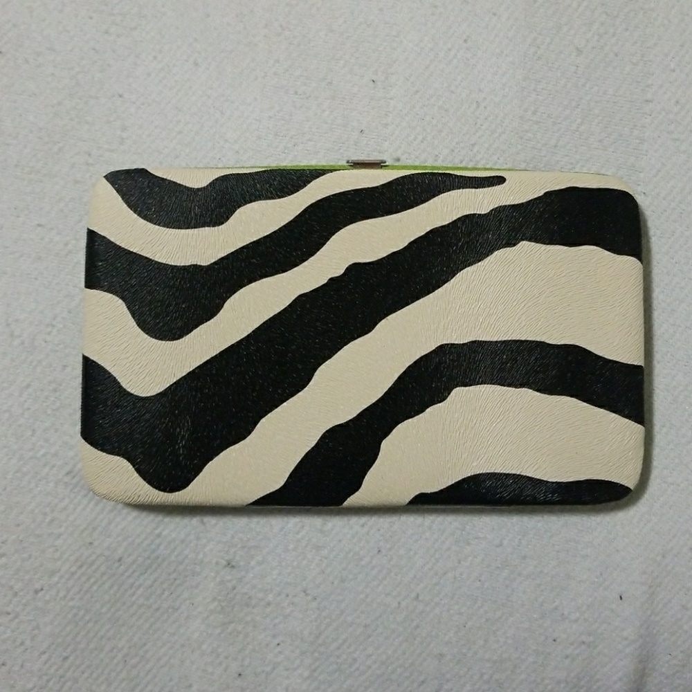 Zebra green wallet